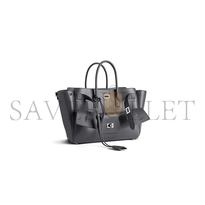 BALENCIAGA WOMEN'S BEL AIR CARRY ALL BAG SMALL IN GREY 8356892ABAW1239 (29.5*20.3*11.9cm) BALENCIAGA WOMEN'S BEL AIR CARRY ALL BAG SMALL IN GREY 8356892ABAW1239 (29.5*20.3*11.9cm)